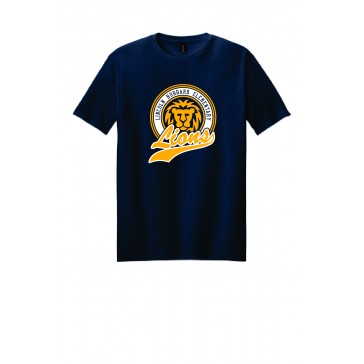 Lincoln Hubbard GILDAN Soft Style T Shirt NAVY - SCRIPT LOGO