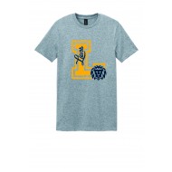 Lincoln Hubbard GILDAN Soft Style T Shirt GREY - SCRIPT LOGO