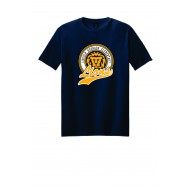 Lincoln Hubbard GILDAN Soft Style T Shirt NAVY - SCRIPT LOGO