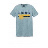 Lincoln Hubbard GILDAN Soft Style T Shirt GREY - DISTRESSED LOGO