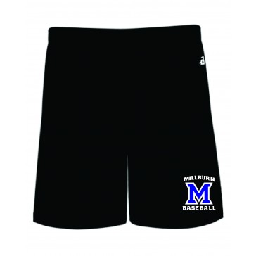 Millburn Baseball BADGER Pocketed Shorts