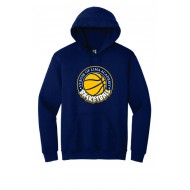 ST Rose Of Lima GILDAN Hooded Sweatshirt - BASKETBALL LOGO