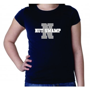 Nut Swamp School NEXT LEVEL Youth Princess Cut T - NAVY