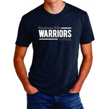 LHBSA Next Level Tri Blend Navy T - WARRIORS