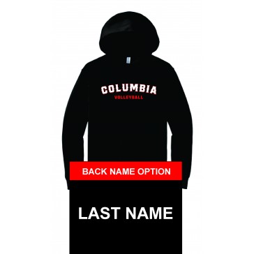 Columbia HS Volleyball JERZEES Heavy Blend Hoodie BLACK - VOLLEYBALL LOGO