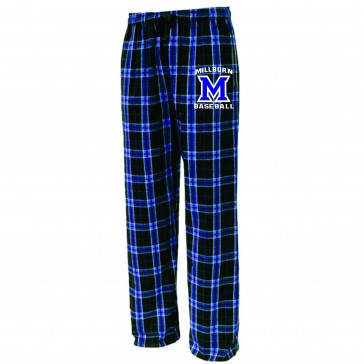 Millburn Baseball PENNANT Flannel Pants