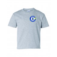 Edison Intermediate School GILDAN T Shirt GREY - LEFT CHEST LOGO