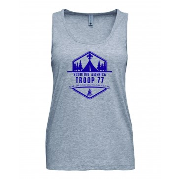 BSA Troop 77 BELLA CANVAS Womens Muscle Tank