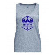 BSA Troop 77 BELLA CANVAS Womens Muscle Tank