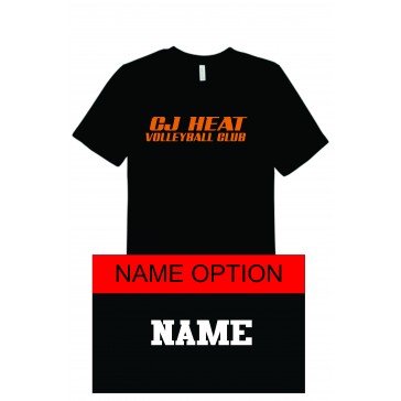 CJ Heat BELLA CANVAS Triblend T - BLACK W/ 1 COLOR