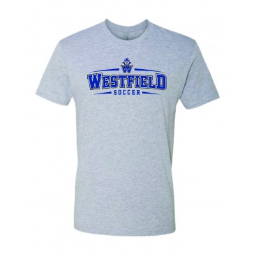 Westfield HS Soccer NEXT LEVEL T Shirt - GREY