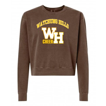 Watchung Hills COMFORT COLORS Womens Crew Sweatshirt - CHEER