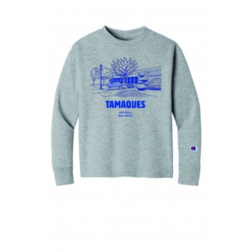 Tamaques School CHAMPION Jersey Long Sleeve T Shirt - GREY