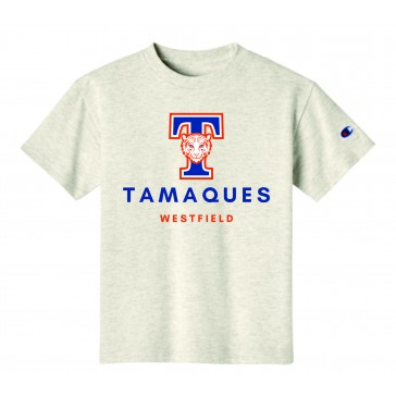 Tamaques School CHAMPION Jersey T Shirt - OATMEAL