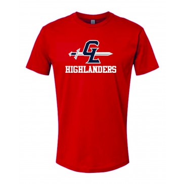 GL Highlanders NEXT LEVEL T Shirt - RED