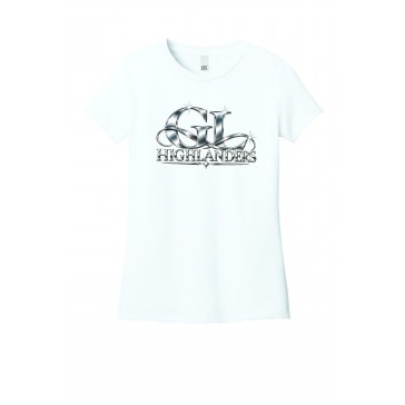 GL Highlanders DISTRICT Womens T - WHITE