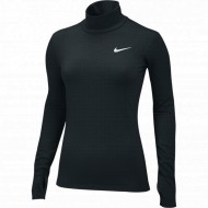Match Fit Academy Nike WOMEN'S Hyperwarm Compression LS Mock - BLACK