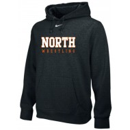 Middletown North Wrestling Nike Team Club Hooded Sweatshirt - BLACK