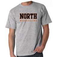 Middletown North Wrestling Gildan Short Sleeve T-Shirt - GREY