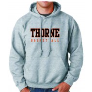 Thorne Basketball Pennant Sportswear Hooded Sweatshirt - GREY