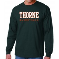 Thorne Basketball Gildan Long Sleeve T-Shirt - BLACK