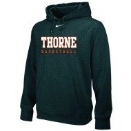 Thorne Basketball Nike Team Club Hooded Sweatshirt - BLACK