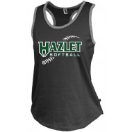 Hazlet Hawks Softball Pennant Sportswear WOMENS Jersey Racerback Tank