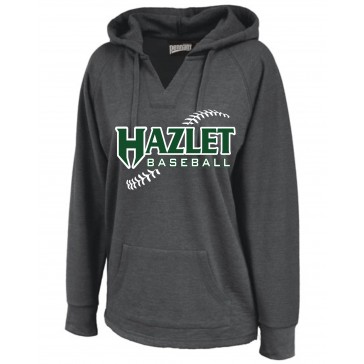Hazlet Hawks Baseball Pennant Sportswear WOMENS Volley Hooded Sweatshirt
